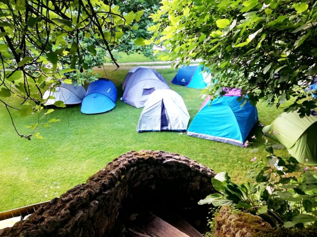 camping jardin