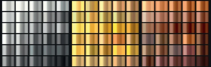 metal gradient chrome silver gold 260nw 2543219875
